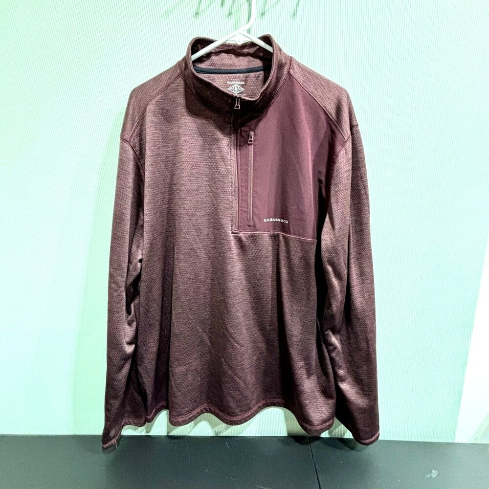 "L.L.Bean Bass Pro Nylon Full Zip Jacket XL Maroon EUC"